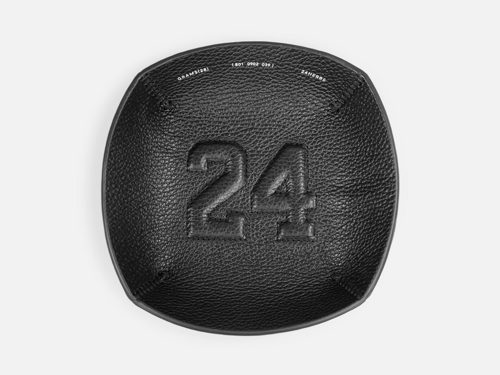 24HERBS 801 Pebbled Leather Tray
