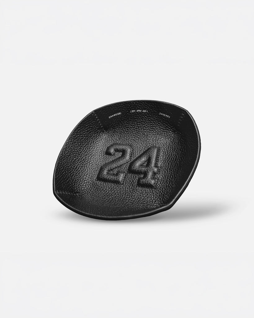 24HERBS 801 Pebbled Leather Tray