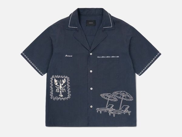 Verano Embroidered Camp collar Shirt