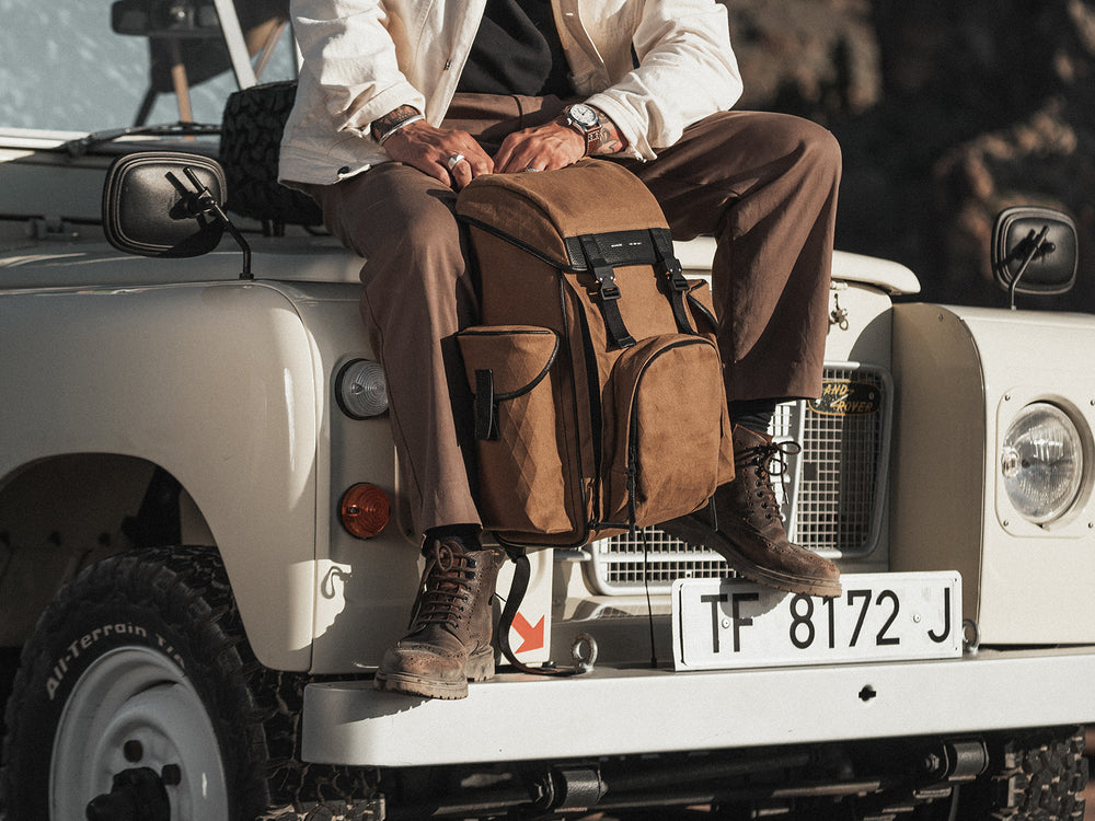 GRAMS(28) รุ่น 301 Adventure Backpack - กระเป๋าเป้สะพายหลัง - สี Tan 27 GRAMS(28) รุ่น 301 Adventure Backpack - กระเป๋าเป้สะพายหลัง - สี Tan