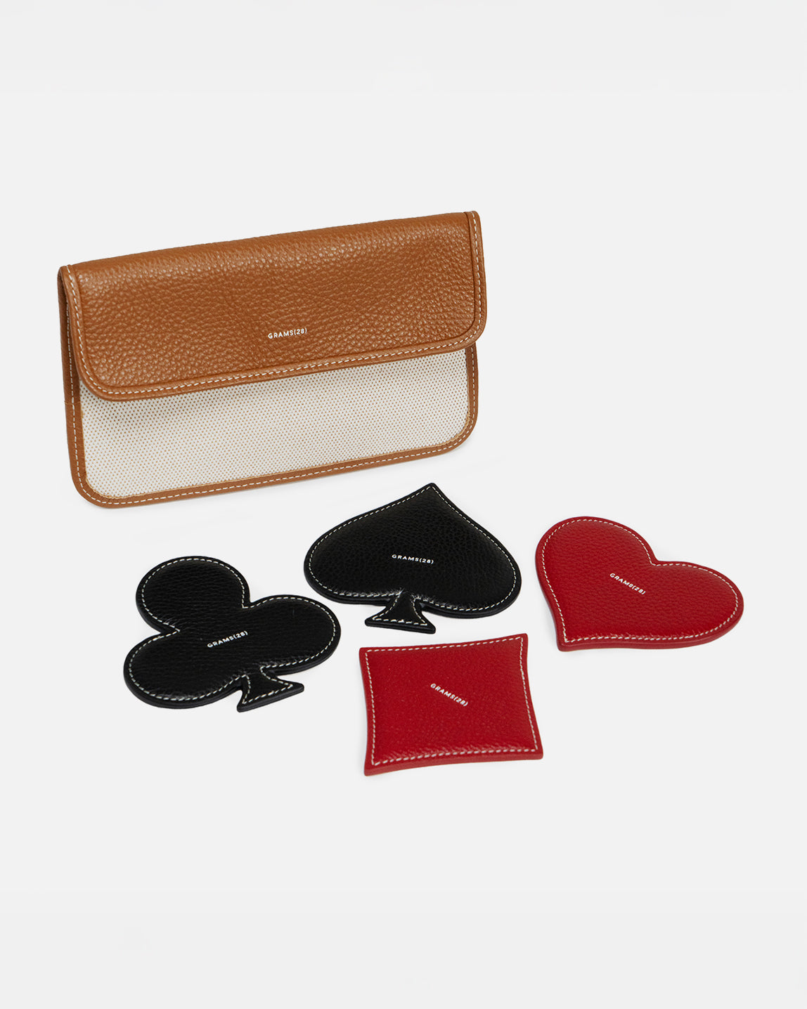 Club-Untersetzer-Set aus Leder