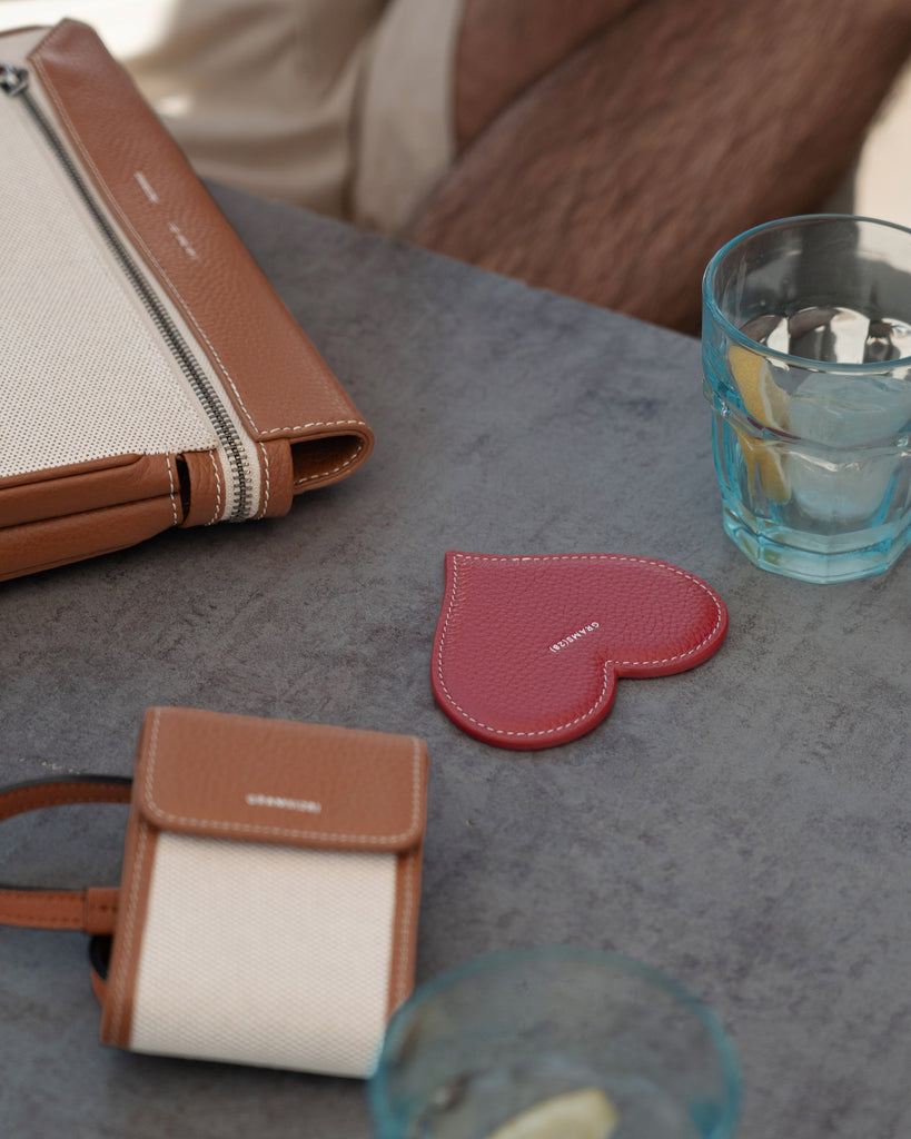 Club Leather Coaster Set