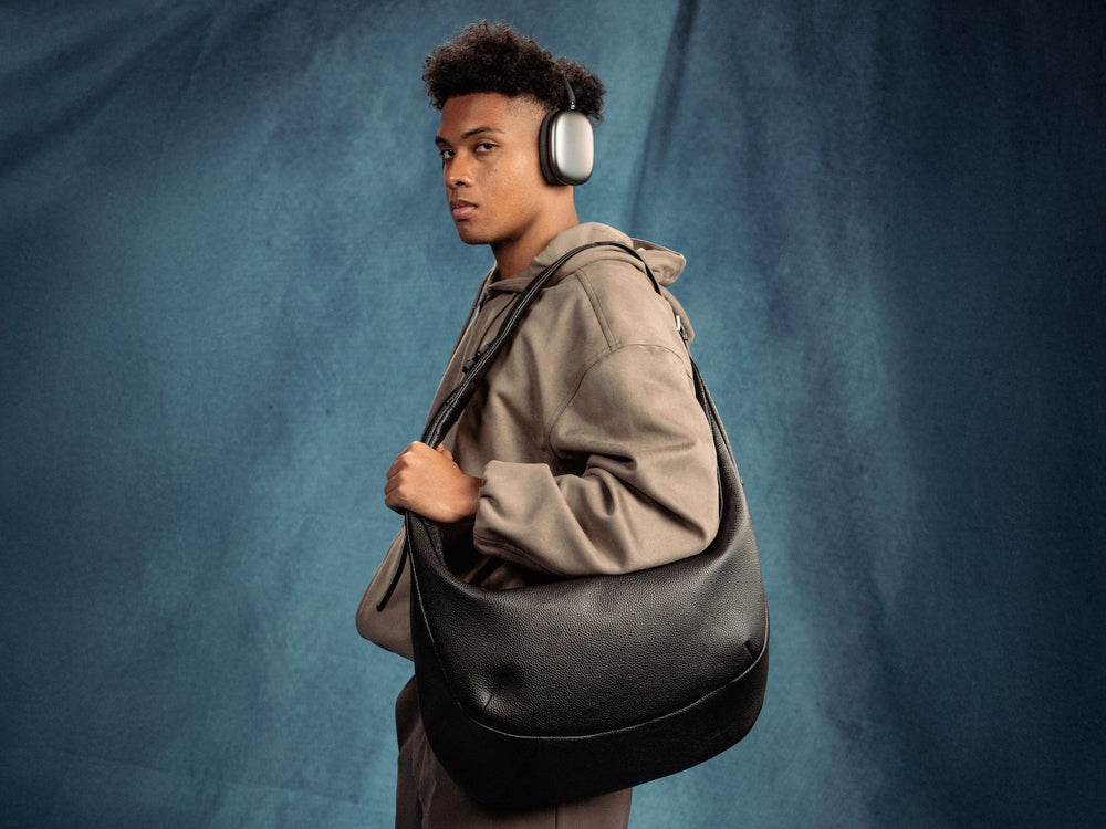 GRAMS(28) รุ่น 191 Rio Crossbody Bag - กระเป๋าสะพายข้าง - สี Black Pebbled 19 GRAMS(28) รุ่น 191 Rio Crossbody Bag - กระเป๋าสะพายข้าง - สี Black Pebbled