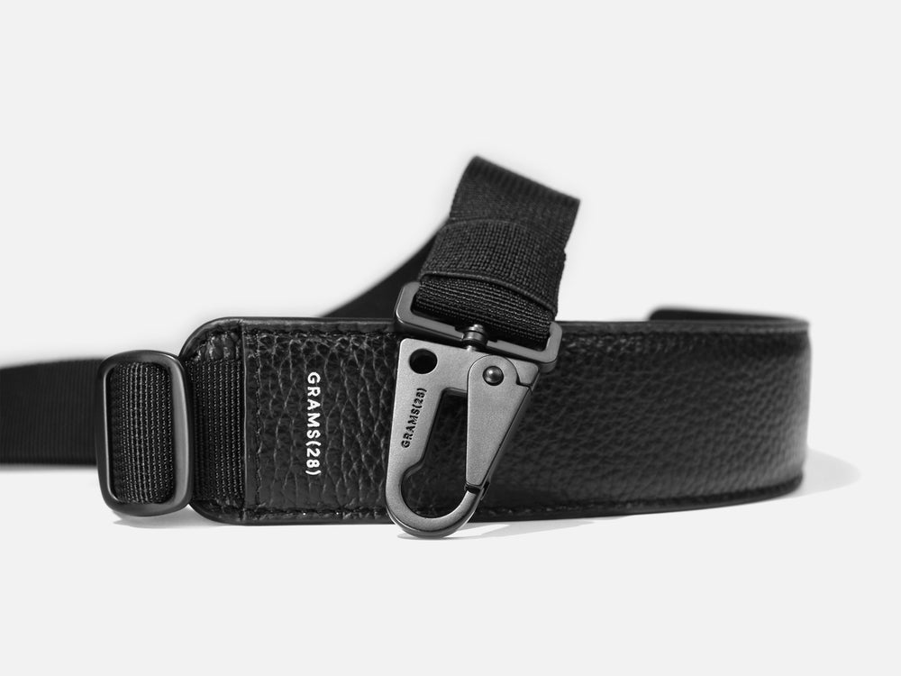 GRAMS28 รุ่น Padded Strap (25mm) - สี Black