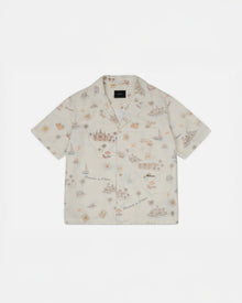 Verano All-Over-Print Seersucker Camp Collar Shirt
