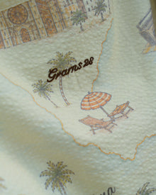 Verano All-Over-Print Seersucker Camp Collar Shirt