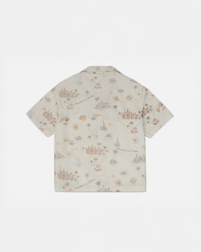 Verano All-Over-Print Seersucker Camp Collar Shirt