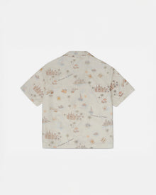 Verano All-Over-Print Seersucker Camp Collar Shirt