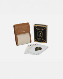 Siesta Playing Cards with Leather Case