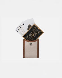 Siesta Playing Cards with Leather Case