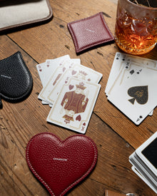 Siesta Playing Cards with Leather Case