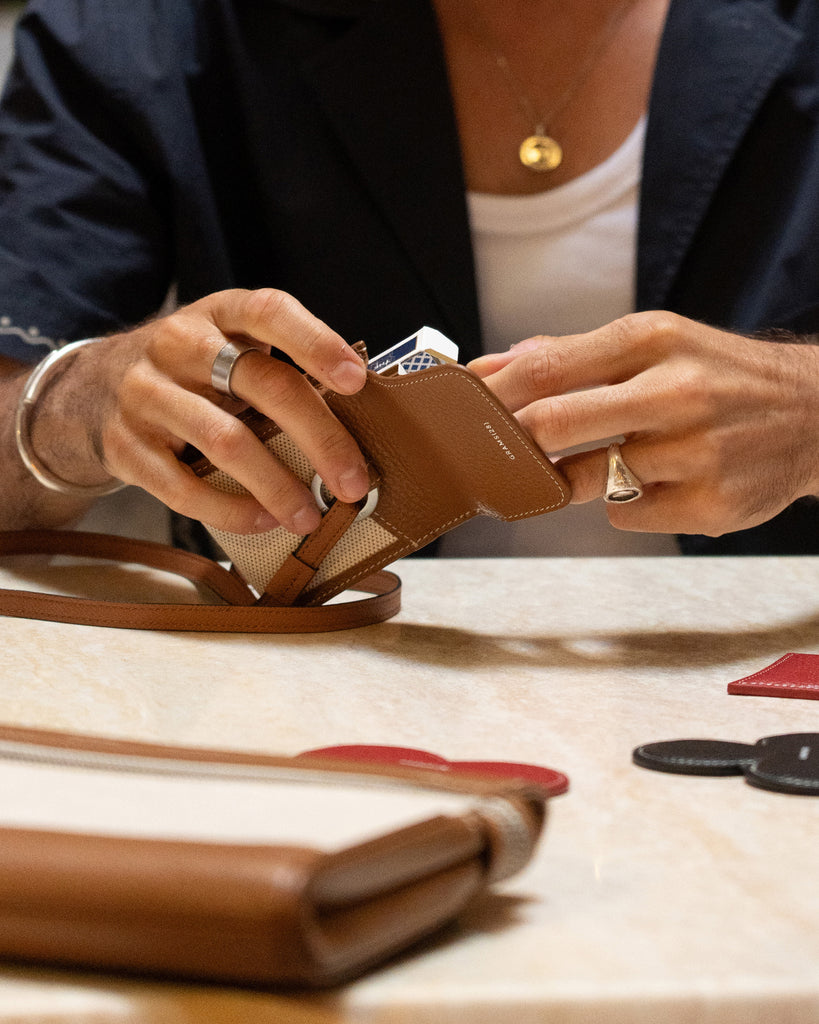 Siesta Playing Cards with Leather Case