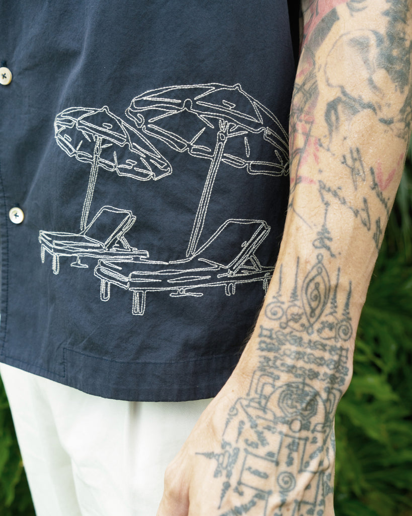 Verano Embroidered Camp collar Shirt