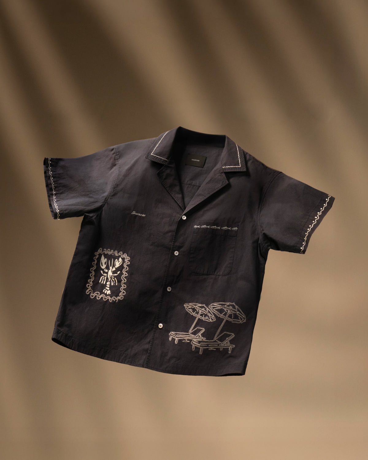 Verano Embroidered Camp collar Shirt