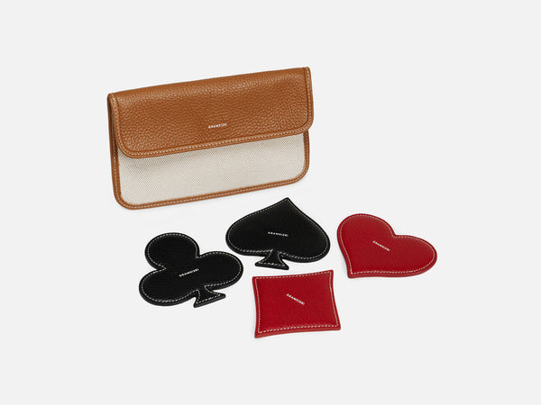 Club Leather Coaster Set