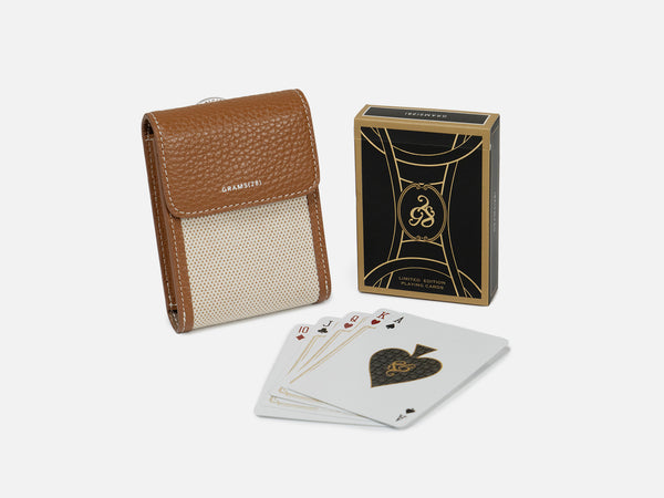 Siesta Playing Cards with Leather Case