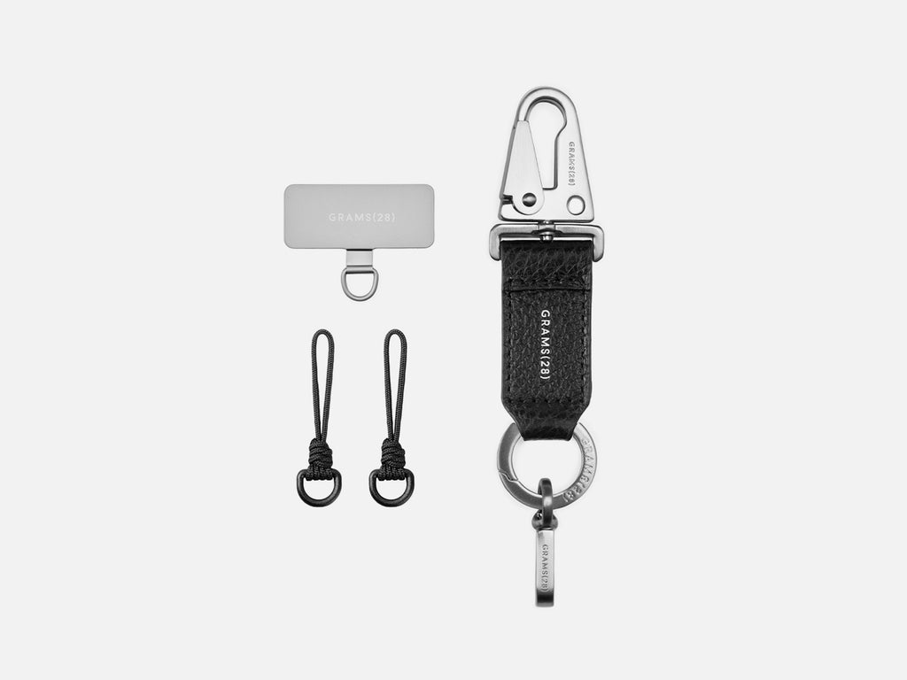GRAMS(28) รุ่น Strap Attachment Kit Plus - อุปกรณ์เสริมสำหรับสายคล้อง - สี Silver/Black 20 GRAMS(28) รุ่น Strap Attachment Kit Plus - อุปกรณ์เสริมสำหรับสายคล้อง - สี Silver/Black