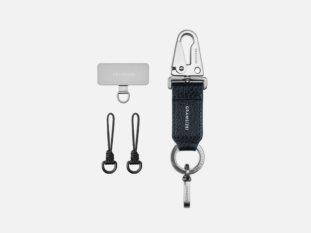 GRAMS(28) รุ่น Strap Attachment Kit Plus - อุปกรณ์เสริมสำหรับสายคล้อง - สี Silver/Navy Blue 20 GRAMS(28) รุ่น Strap Attachment Kit Plus - อุปกรณ์เสริมสำหรับสายคล้อง - สี Silver/Navy Blue